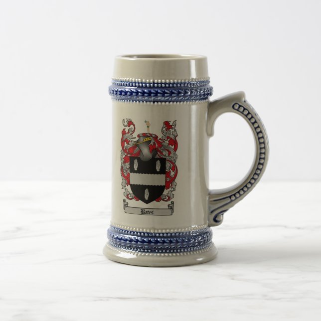Caneca de cerveja da brasão dos Bates/crista (Direita)