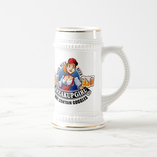 Caneca de cerveja da cerveja da menina da (Direita)