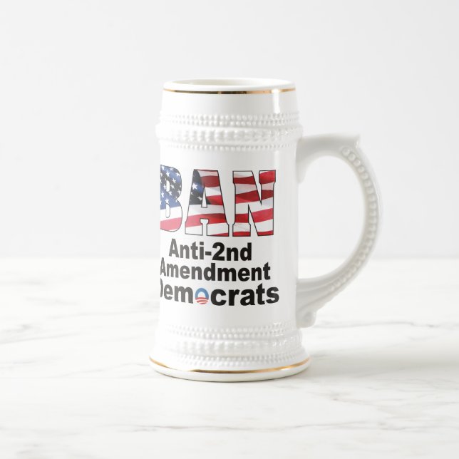 Caneca de cerveja da cerveja de Democratas da (Direita)