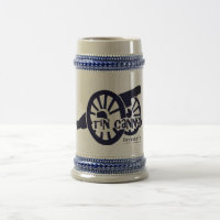 caneca de cerveja da cerveja do canhão da lata de