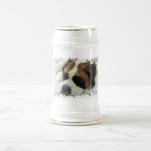 Caneca de cerveja da cerveja do cão de St Bernard