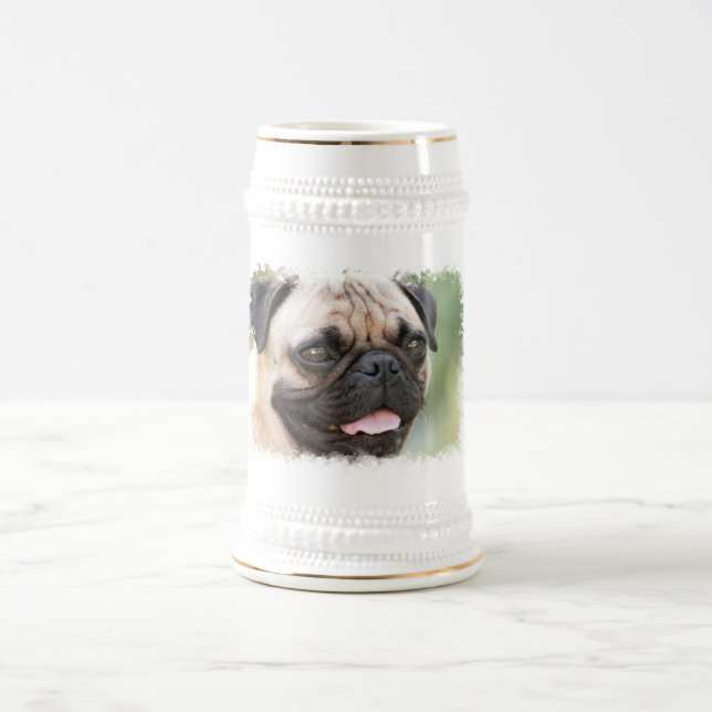 Caneca de cerveja da cerveja do cão do Pug (Centro)