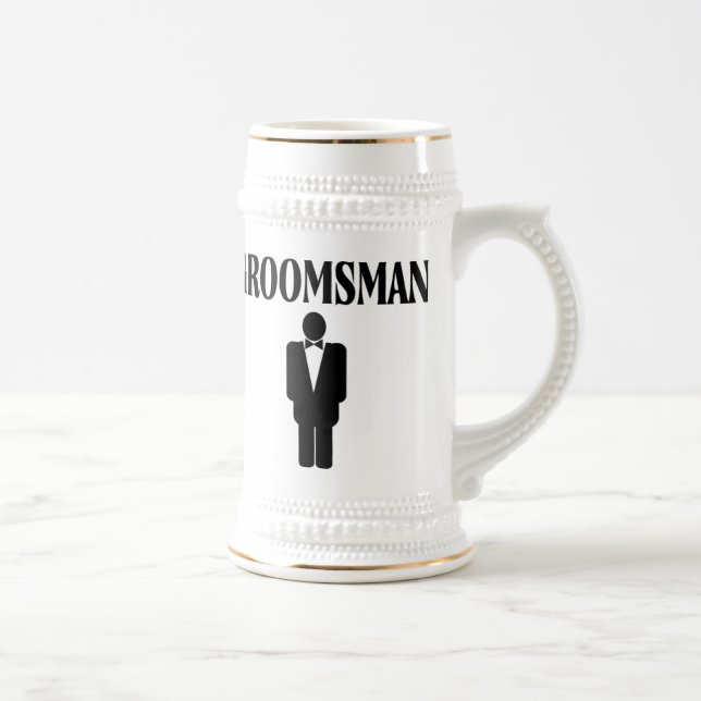 Caneca de cerveja da cerveja do casamento do (Direita)