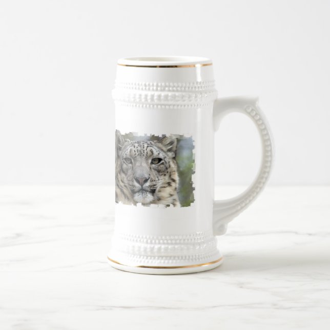 Caneca de cerveja da cerveja do leopardo de neve (Direita)