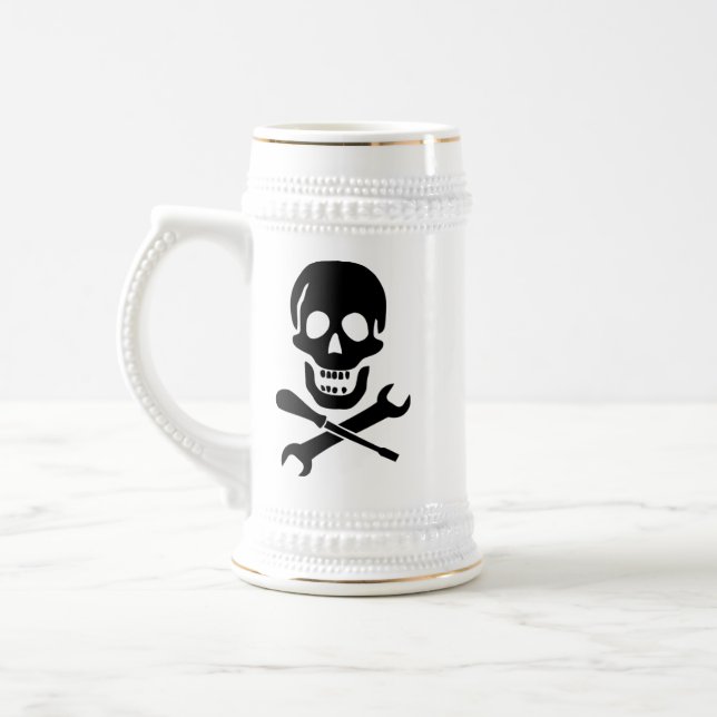 Caneca de cerveja da cerveja do mecânico do pirata (Esquerda)