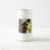 Caneca de cerveja da cerveja do yorkshire terrier