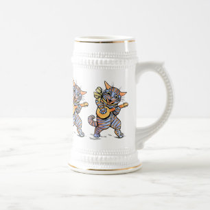 Caneca de cerveja da cerveja: Gatos musicais por