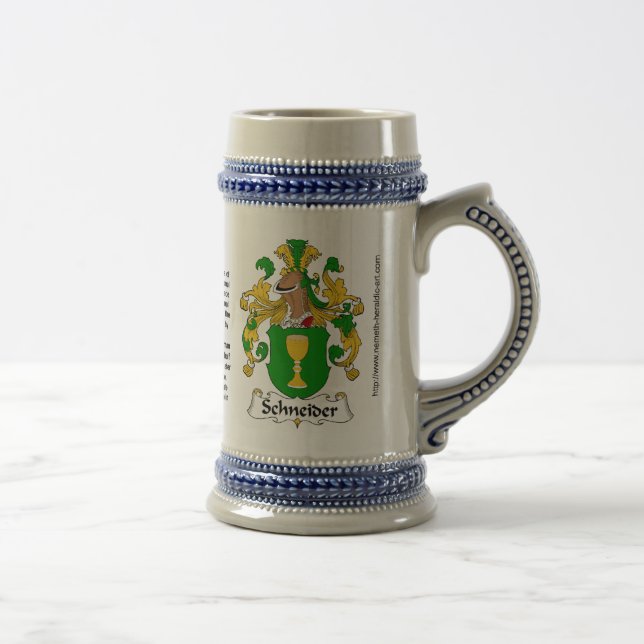 Caneca de cerveja da crista da família de (Direita)