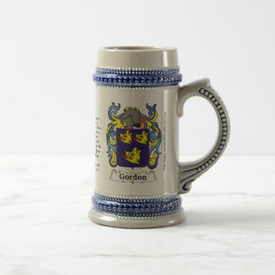 Caneca de cerveja da crista da família de Gordon