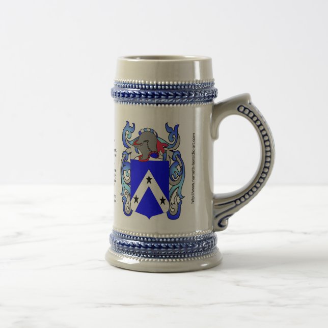 Caneca de cerveja da crista da família de Roberts (Direita)