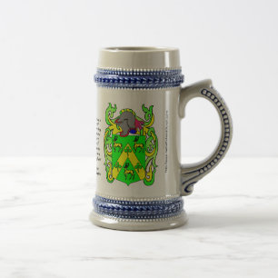 Caneca de cerveja da crista da família de Robinso