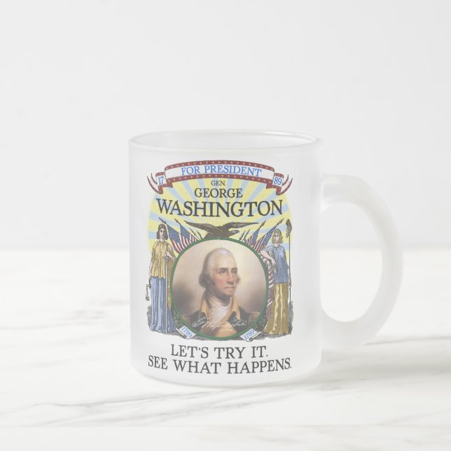 Caneca de cerveja da eleição de George Washington (Direita)