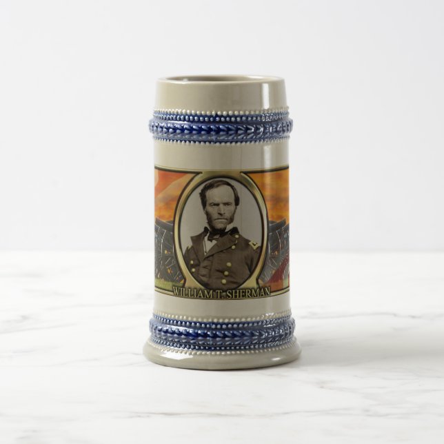 Caneca de cerveja da guerra civil de William T. (Centro)