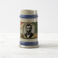 Caneca de cerveja da guerra civil do presidente