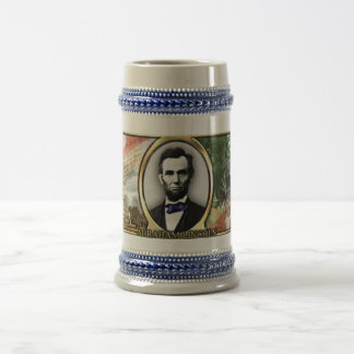 Caneca de cerveja da guerra civil do presidente