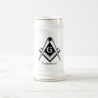 Caneca de cerveja da maçonaria