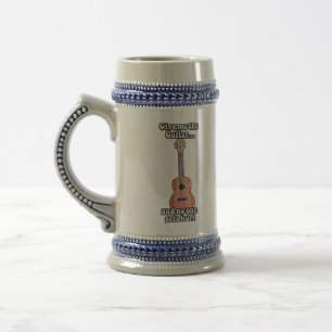 Caneca De Cerveja Dá-me a guitarra e ninguém se machuca.