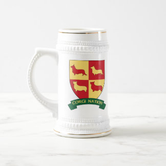 Caneca de cerveja da nação do Corgi