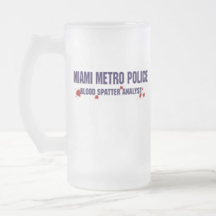 Caneca de cerveja da POLÍCIA do METRO de MIAMI