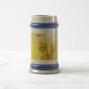 Caneca De Cerveja Daffodil Vintage - Narciso Amarelo Retroativo