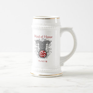 Caneca De Cerveja Dama de Honra Medieval Renascentista Vintage Leão