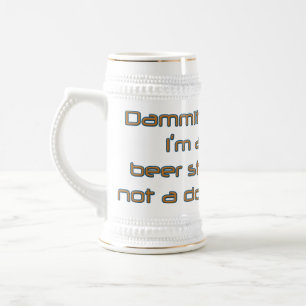 Caneca De Cerveja Dammit Jim (por Deleriyes)