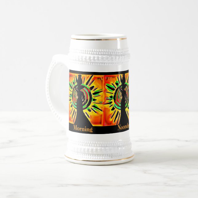 Caneca De Cerveja Dança de café (Frente Esquerda)
