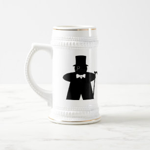 Caneca de cerveja dapper do gamer do senhor Meeple