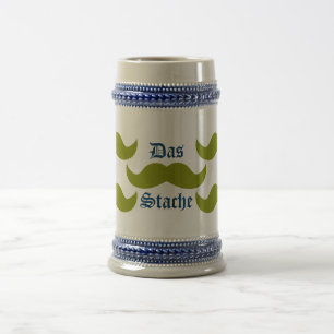 Caneca De Cerveja Das bigode - verde oliva