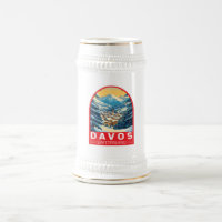 Davos Suiça Viagem de Art Emblem