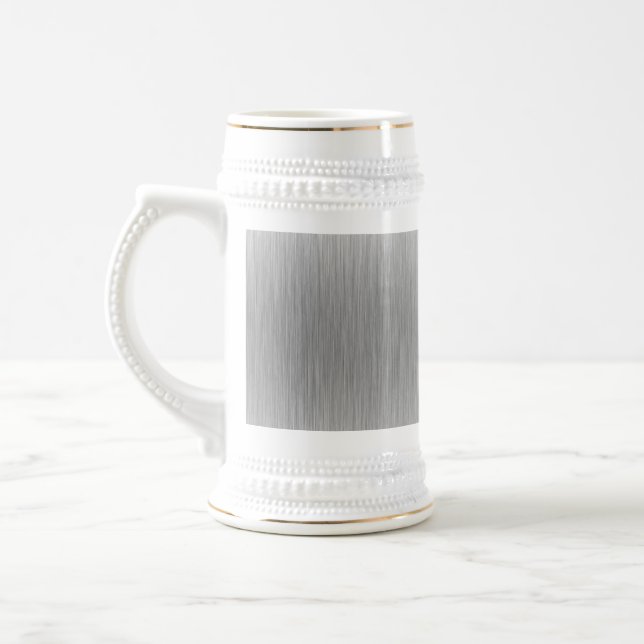 Caneca De Cerveja De aço inoxidável de alumínio escovado Textured (Esquerda)