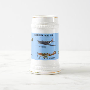 Caneca de cerveja de aeronaves 1942