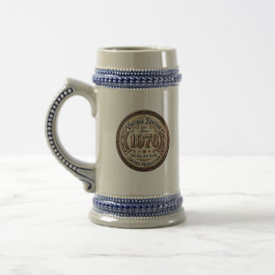 Caneca de cerveja de aniversário Vintage 1976