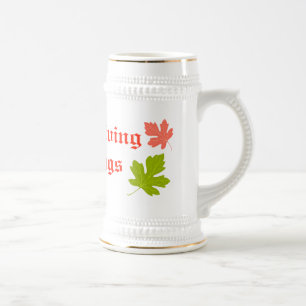 Caneca de cerveja de Bênção de Ação de Graça
