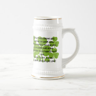 Caneca de cerveja de Bênção do Casamento Irlandês