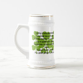 Caneca de cerveja de Bênção do Casamento Irlandês