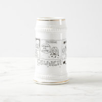 Caneca de cerveja de Cartografia Engraçado de Bata