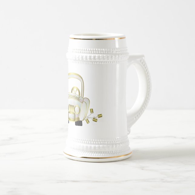 Caneca de cerveja de casamento (Frente Esquerda)