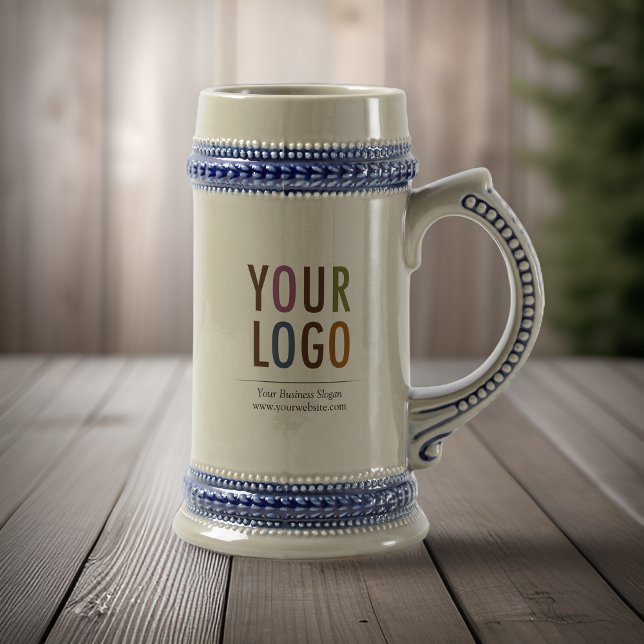 Caneca de cerveja de Cerâmica Personalizada de Cer (MISOOK Grey Ceramic Beer Stein with Logo)