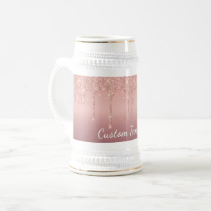 Caneca de cerveja de cerveja brilhante Dourada com