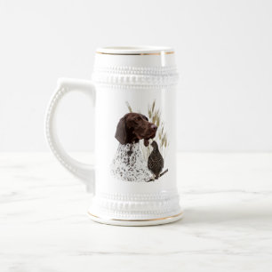 Caneca de cerveja de cerveja de ponteiro abreviada