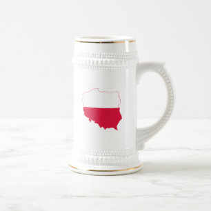 Caneca de cerveja de cerveja de sinalizador polon