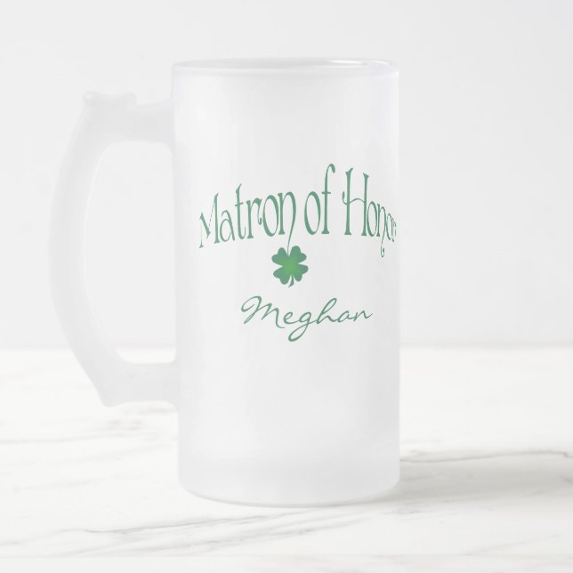 Caneca de cerveja de cerveja MOH Shamrock verde pe (Esquerda)
