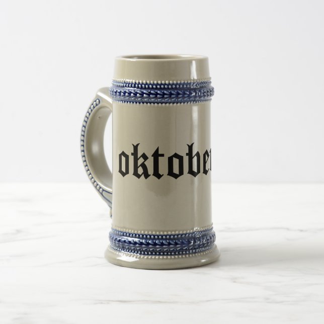 Caneca de cerveja de Cerveja Oktoberfest: Engraçad (Frente Esquerda)