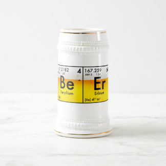 Caneca de cerveja de cerveja química