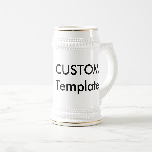 Caneca de cerveja de cerveja tradicional de 22 oz, (Frente Esquerda)