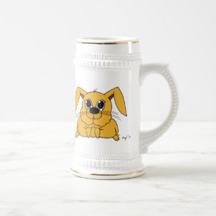Caneca de cerveja de coelho gordo