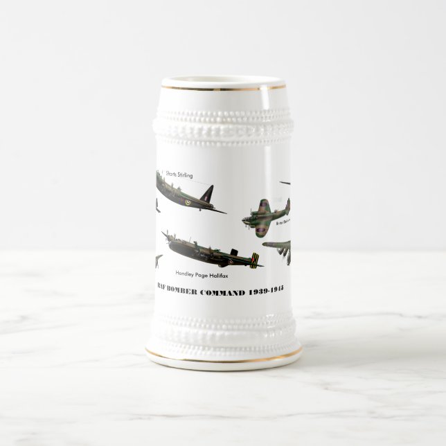 Caneca de cerveja de Comando Bombardeiro. (Centro)