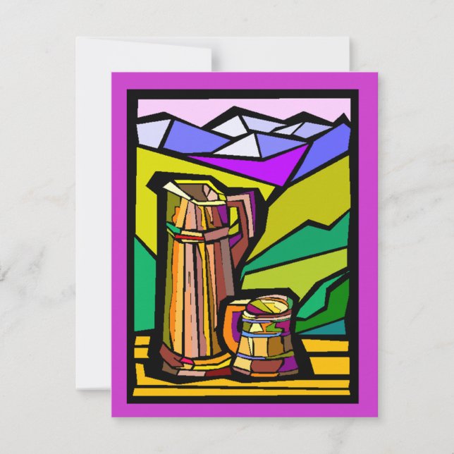 Caneca de cerveja de Convites Oktoberfest e Alvos  (Frente)