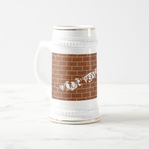 Caneca de cerveja de Design de Parede de tijolos c
